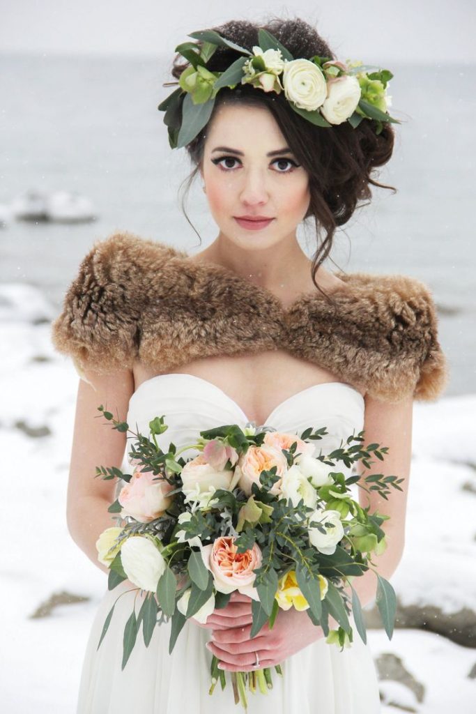 robe-mariage-hiver-fourrure