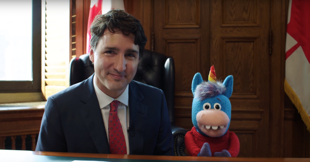 Justin Trudeau licorne