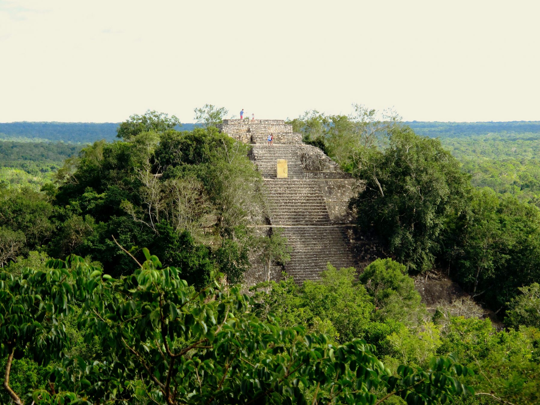 Une des structures du site de Calakmul dans l'état de Campeche