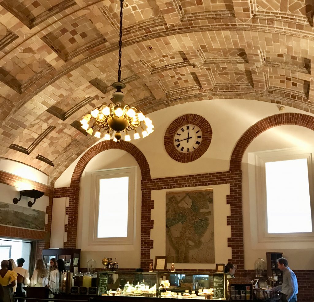 Boston public library cafe