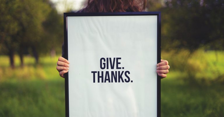 La gratitude… pas juste à l’Action de grâce!