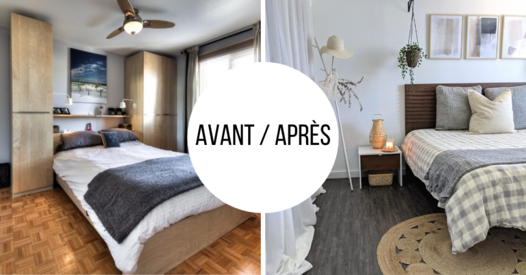 AVANT/APRÈS – La transformation de ma chambre à coucher